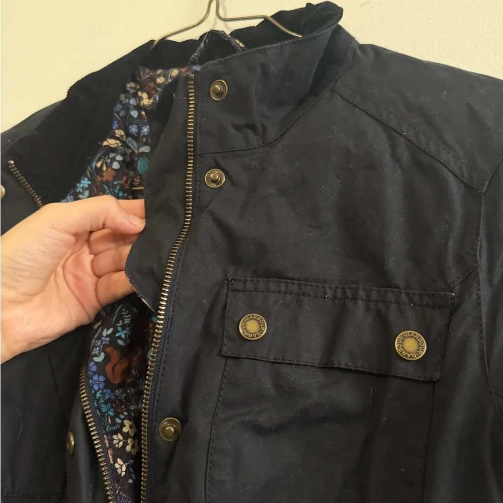 Barbour Black Women's limited edition wax Jacket - Picture 5 of 6